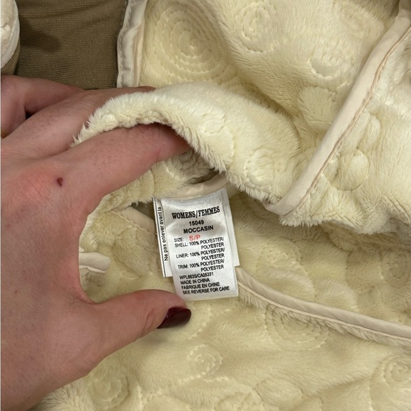 EUC Woolrich Moccasin Quilted Jacket Cream -‎ Size Small - Picture 4 of 7